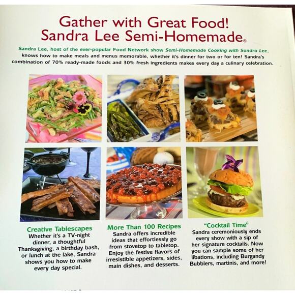 Sandra Lee Semi Homemade Cookbook - Picture 2 of 2